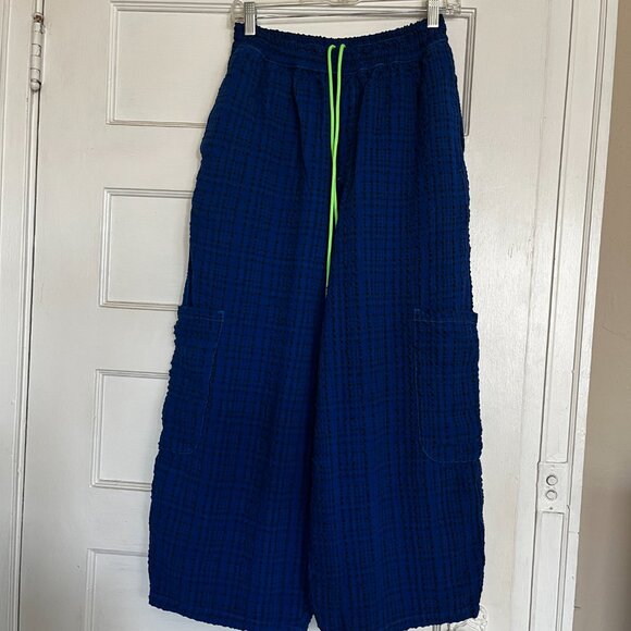 Meals Pants - Meals F.D.A. Blueberry Rayon Chef Pant Small
